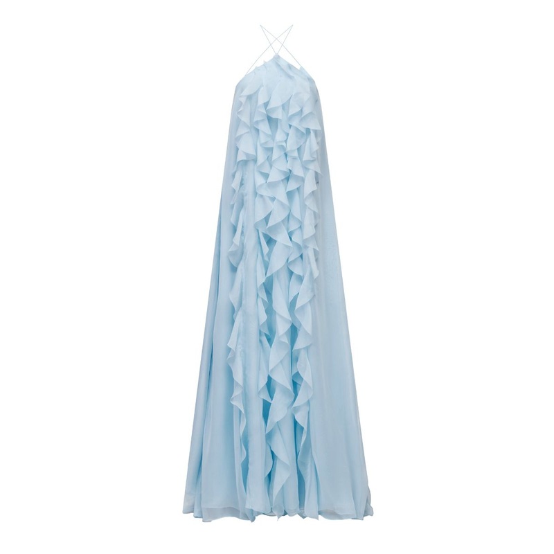 AQUA DRESS IN SKY BLUE
