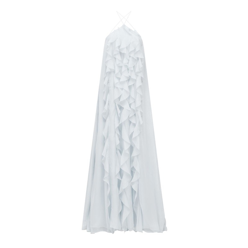 AQUA DRESS IN WHITE