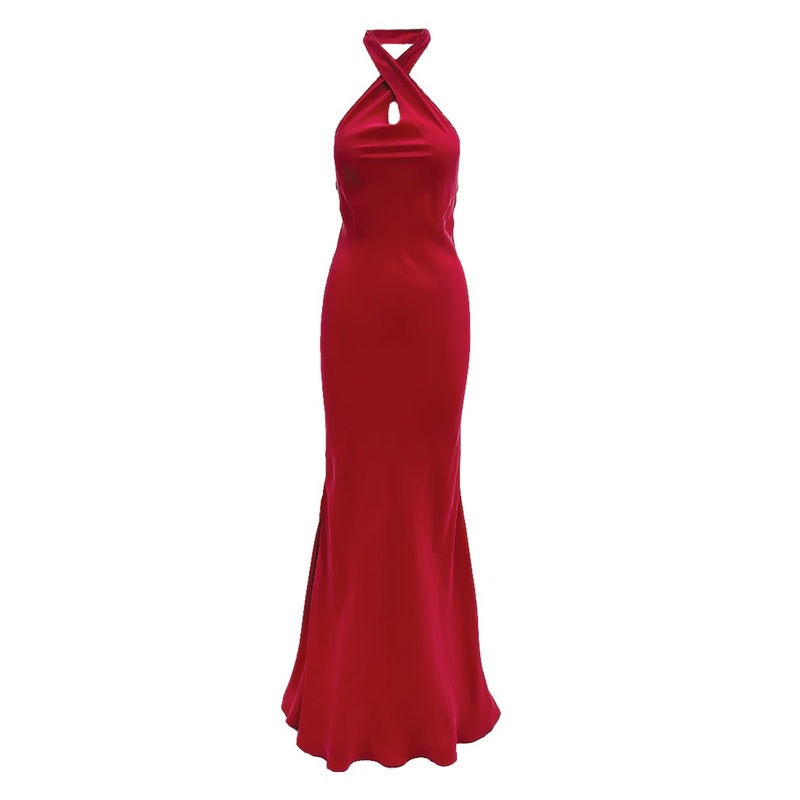 CILLA SLIP DRESS IN ROUGE