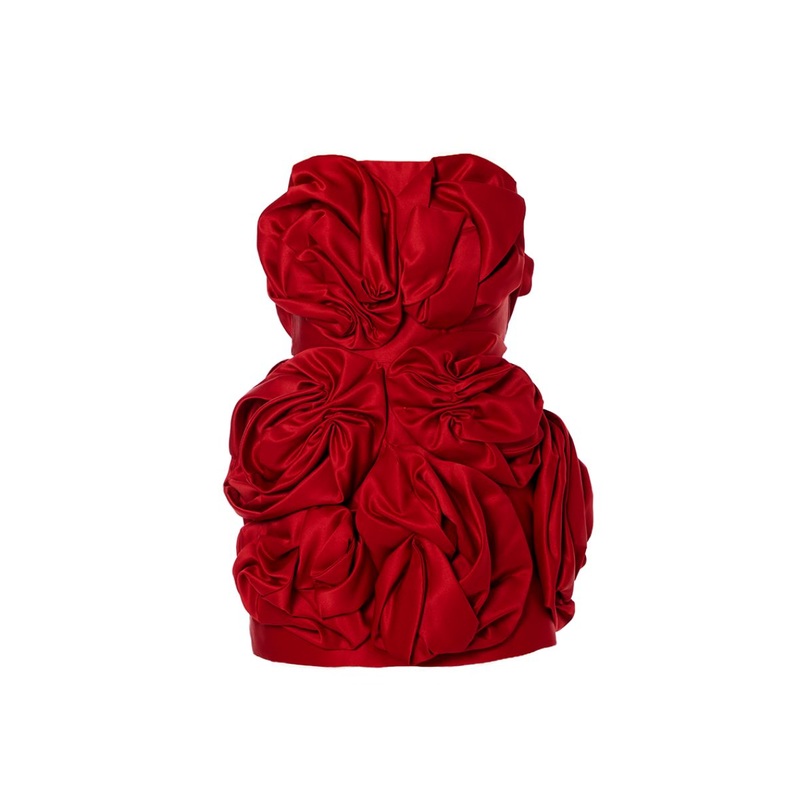LILLY RADIANT RED ROSE DRESS