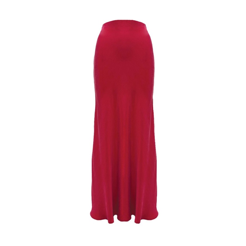 LUCY SLIP SKIRT IN ROUGE