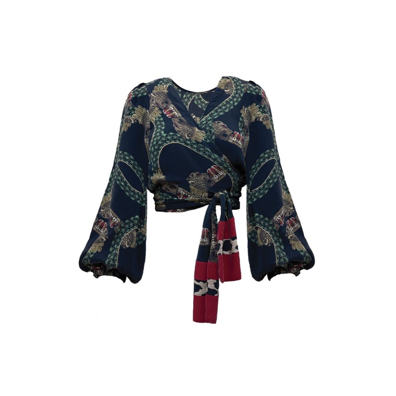 MAIA WRAP TOP IN DION
