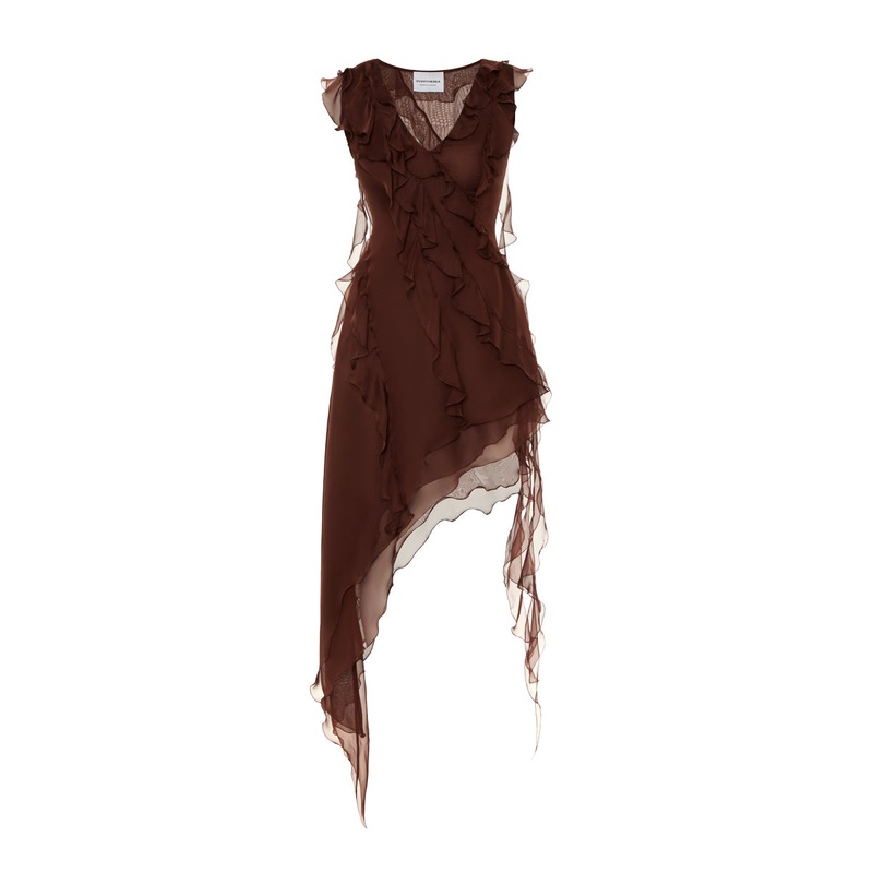 MIRAGE DRESS IN BROWN