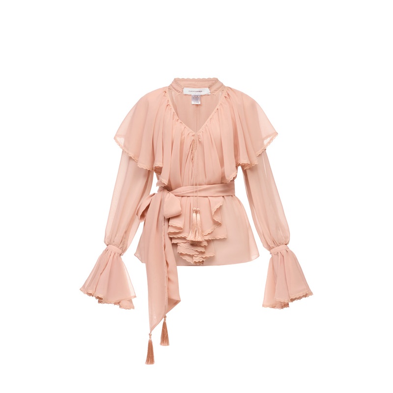 OCEAN OF THE TENDERNESS BLOUSE IN BEIGE