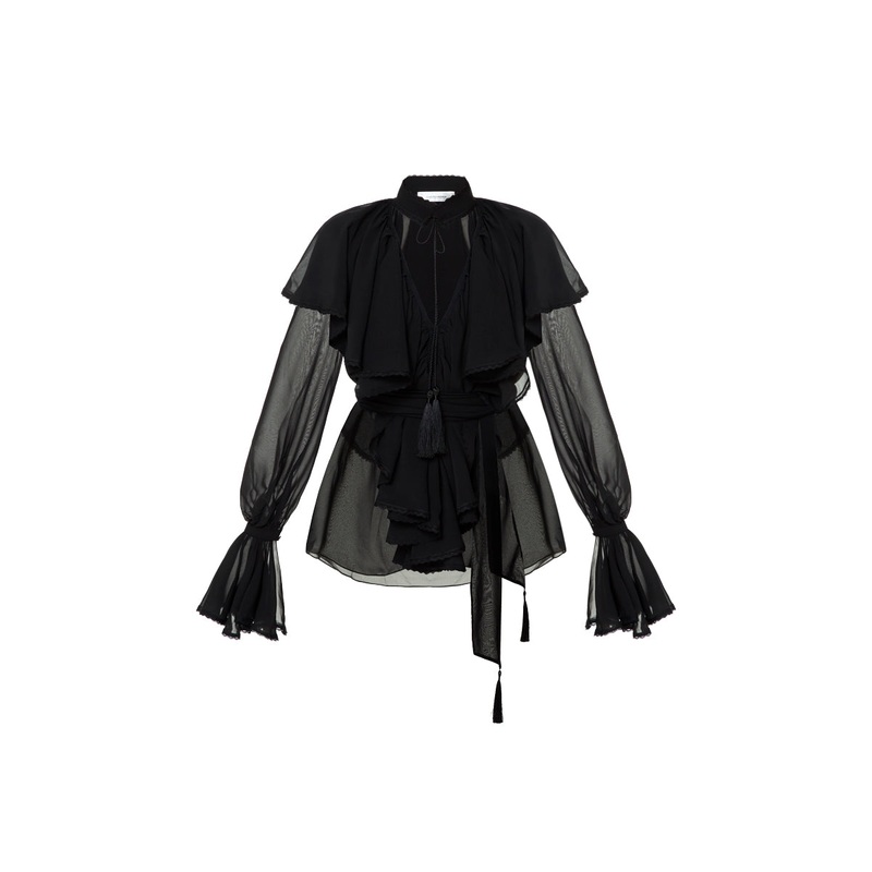 OCEAN OF THE TENDERNESS BLOUSE IN BLACK