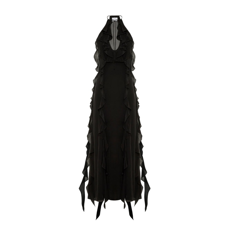 PACIFIC OCEAN DRESS IN BLACK