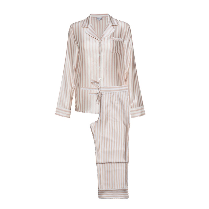 STRIPE WOMEN’S PAJAMA SET IN PINK