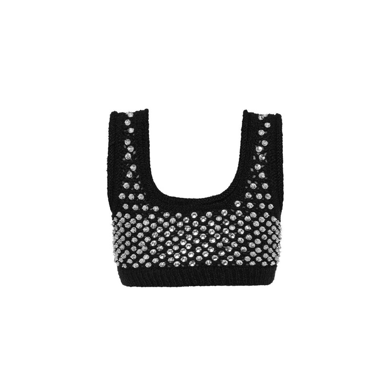 THALIA TOP IN BLACK