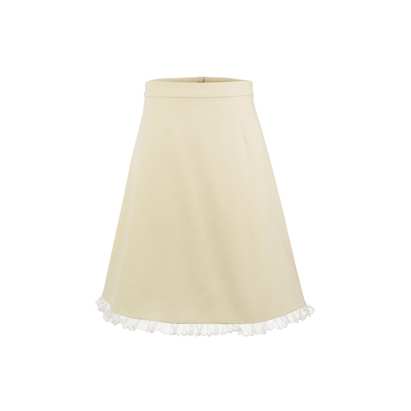 BONNIE SKIRT IN PASTEL YELLOW