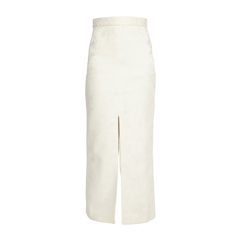 JACQUARD SLIT SKIRT