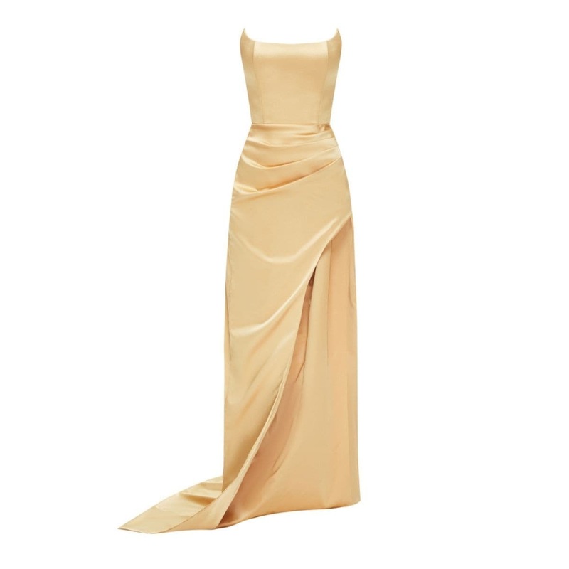 ANASTASIA GOLD MAXI GOWN