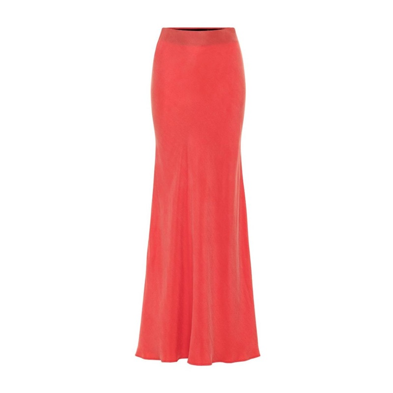 AQUAFLORA LUCY SLIP SKIRT IN CORAL