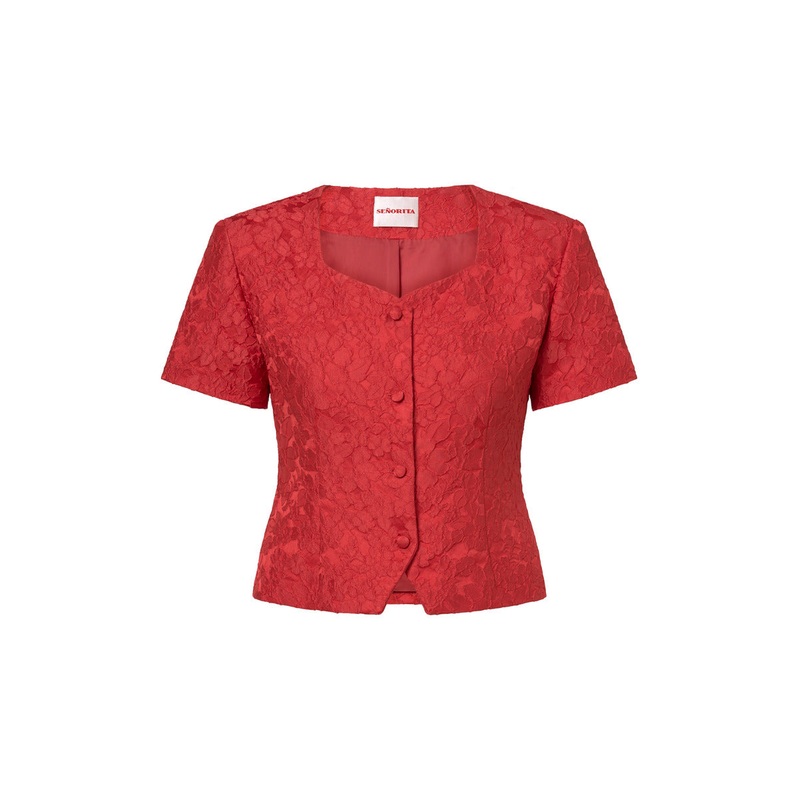 AURORA TOP IN RED