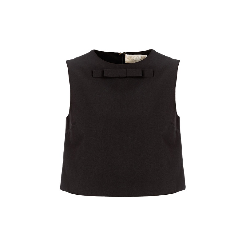 BIANCA BOW TOP IN BLACK