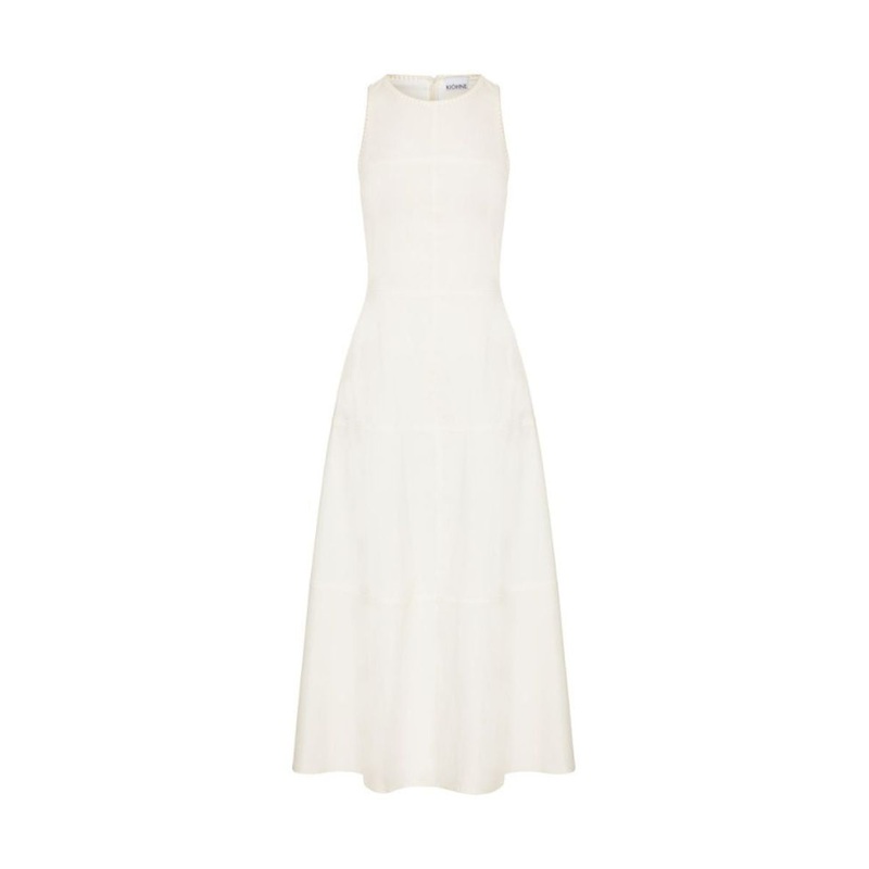 COCO DRESS IN OFF WHITE