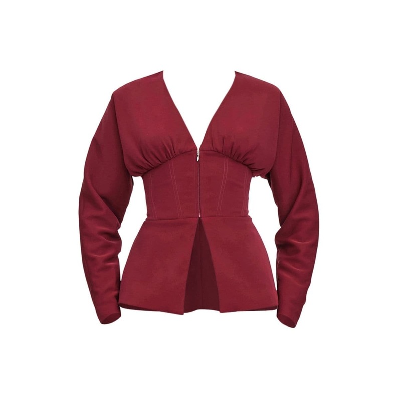 GIA CORSET PLUM BLAZER