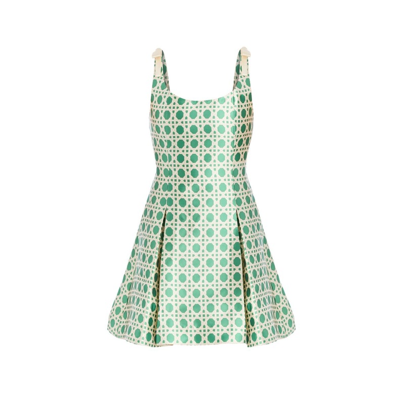 GILLIAN MINI DRESS IN SOLIHIYA GREEN
