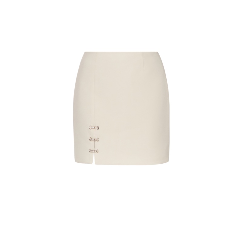 LOREN BEIGE MINI SKIRT