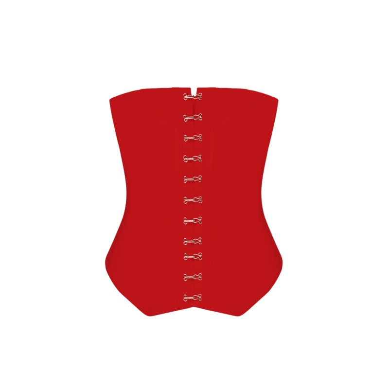 LOREN RED CORSET TOP