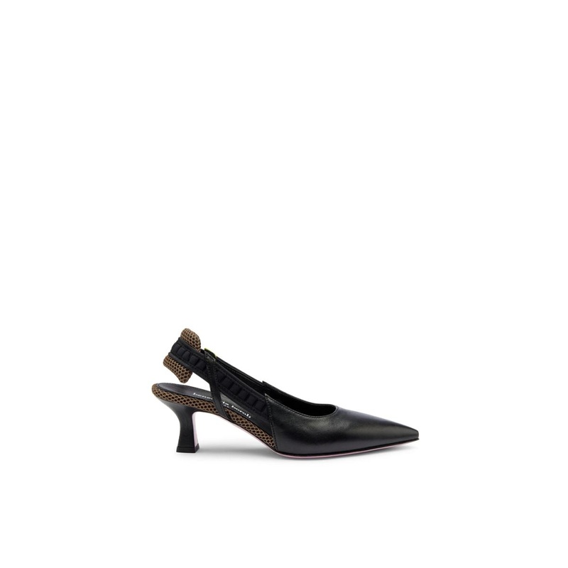 SLINGBACK TEA NERO HEELS