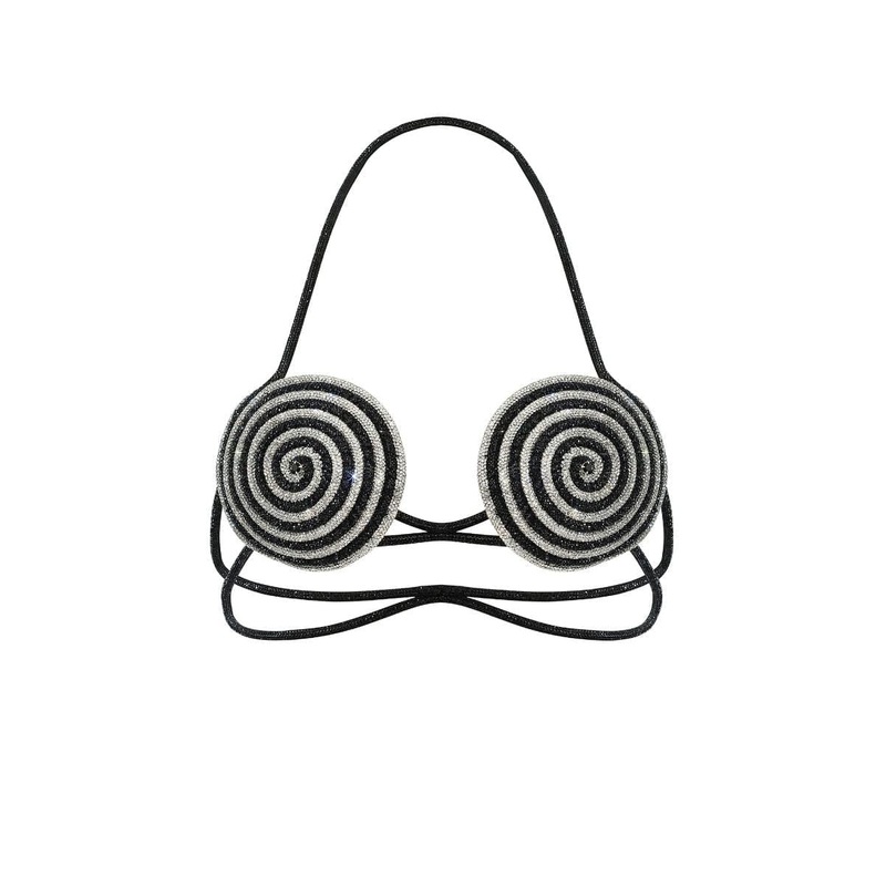 BLACK SPIRAL OPTICAL BRA