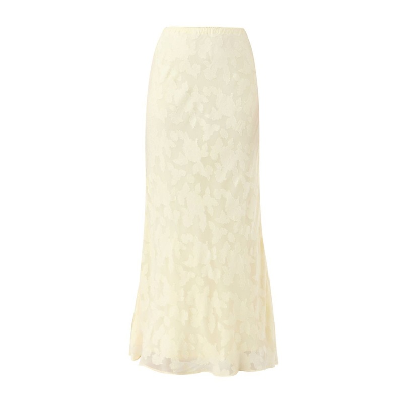 EVORA SKIRT IN PALE YELLOW