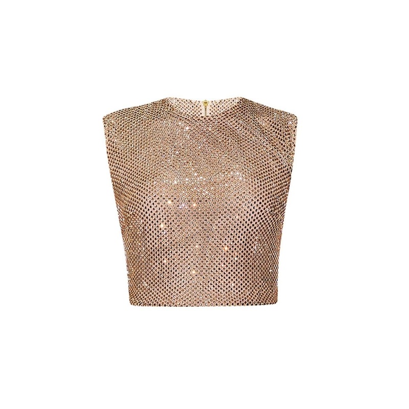 GOLD MESH TOP
