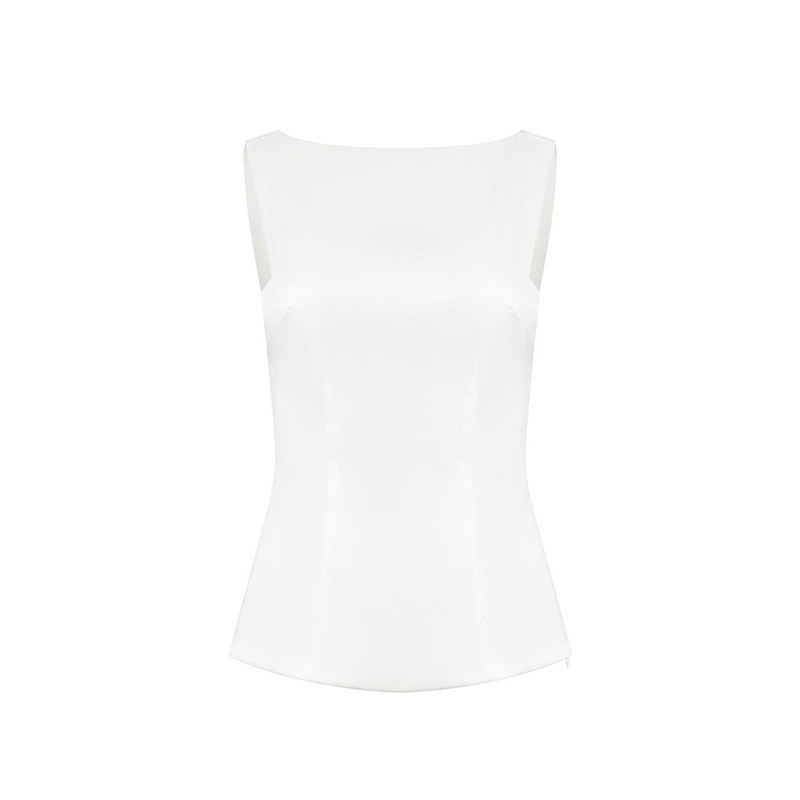 KASTRID TOP IN WHITE