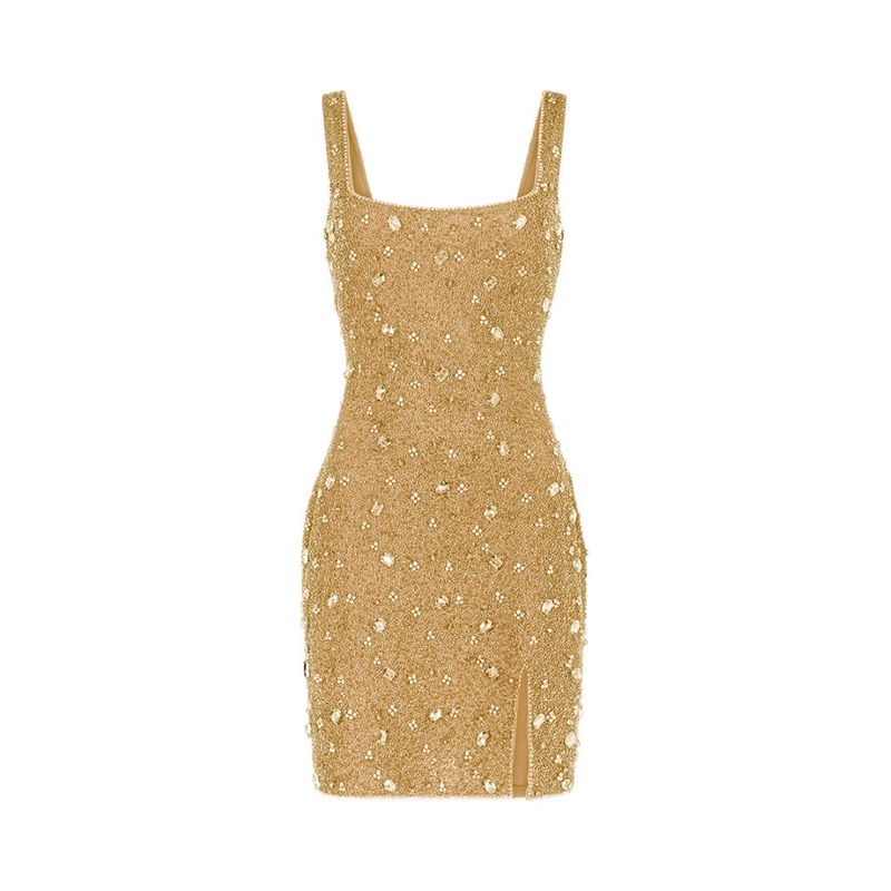 KERRI MINI DRESS IN GOLD