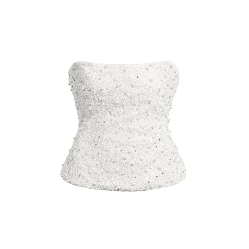 KHERA TOP IN WHITE