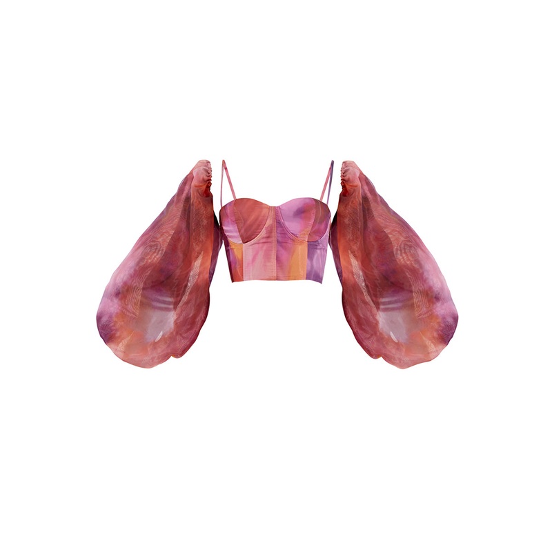 KOKOS 3/4 SLEEVE TOP IN DANDI PRINT