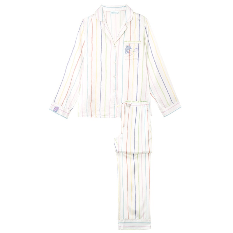 OCEAN STRIPE WOMEN’S LOUNGE SET