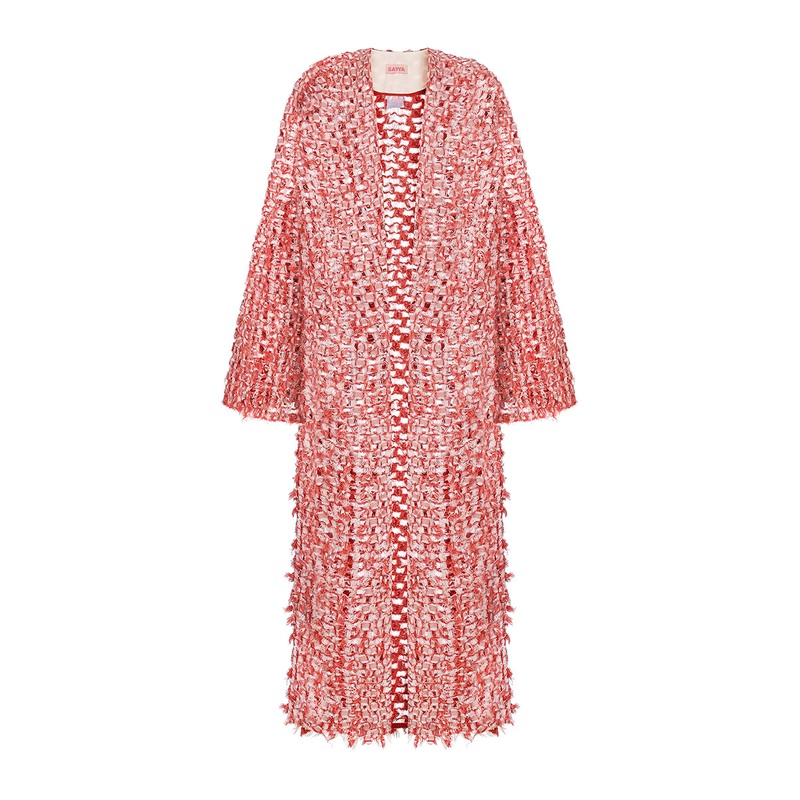 RED BLOOM CARDIGAN