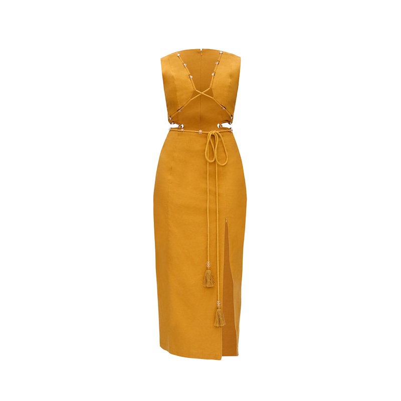 VELA CUT OUT MIDI DRESS