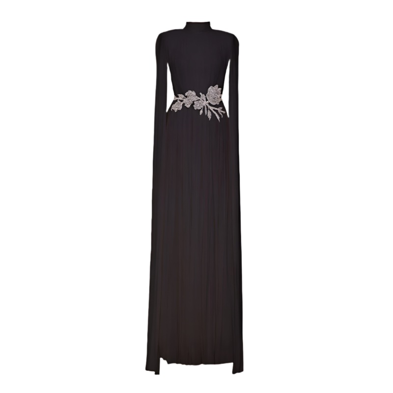 PUNCH DRESS IN BLACK