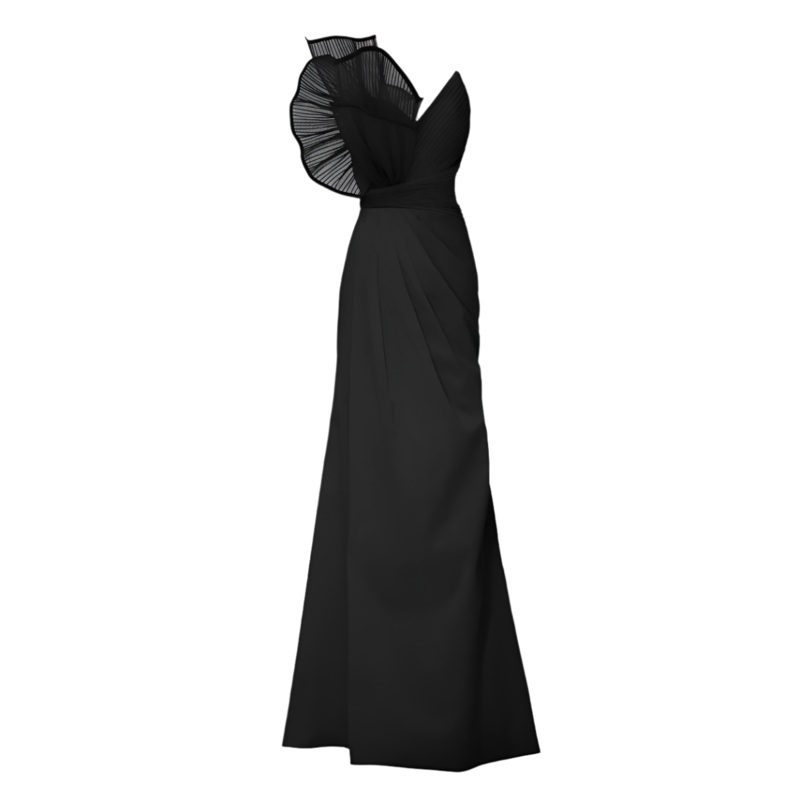 SAGE DRESS IN BLACK