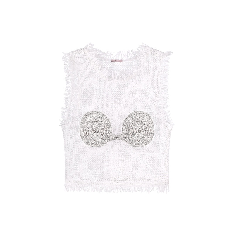 SPIRAL KNITTED TOP
