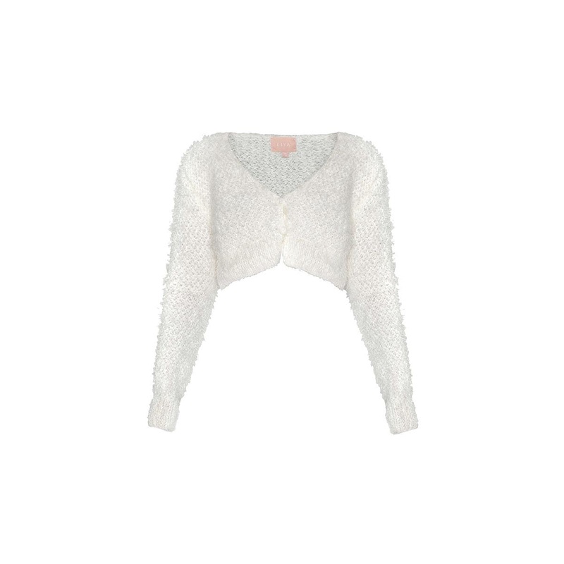 CROPPED KNITTED CARDIGAN