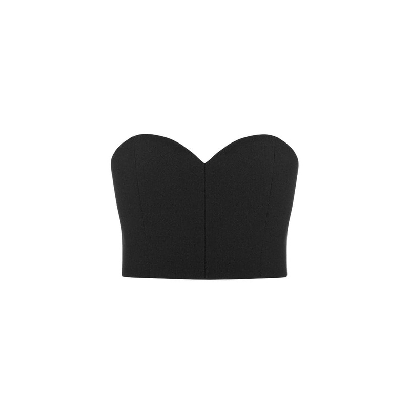 GRETA BLACK BUSTIER TOP