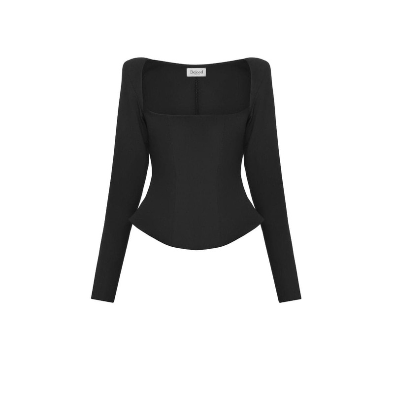 NARA SQUARE-NECK TOP