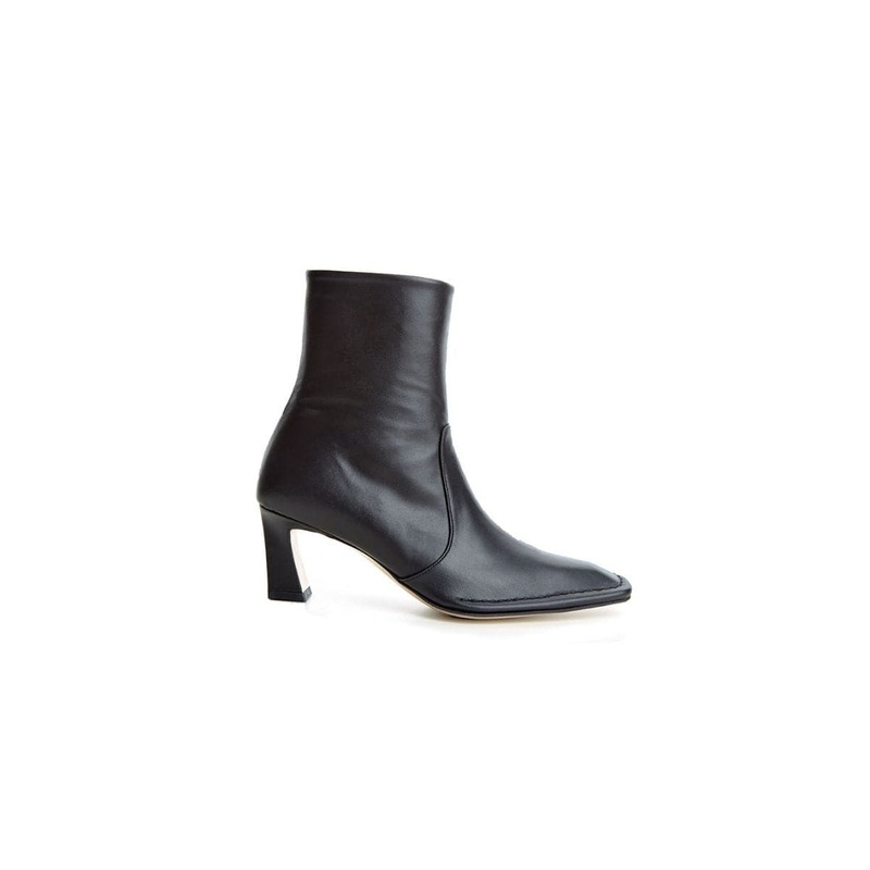 CALAIS BLACK ANKLE BOOTS