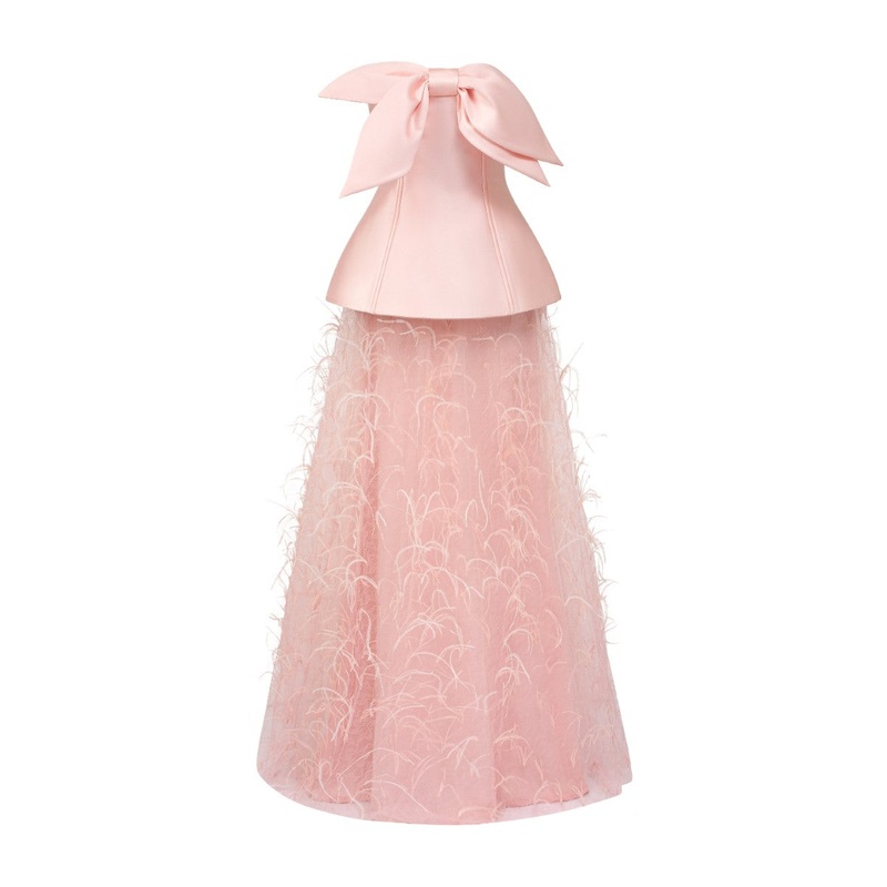 COLETTE TAFFETA AND TULLE GOWN