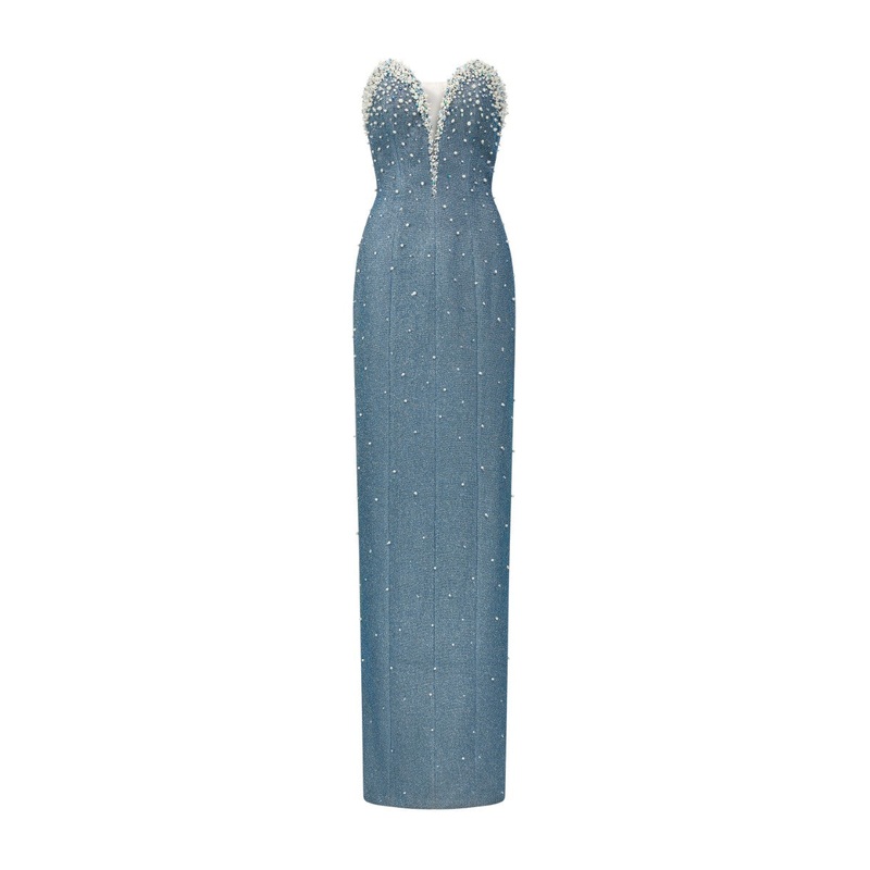 MARGAUX GLITTER ELASTIC GOWN