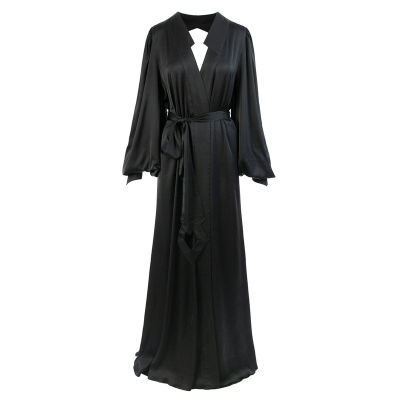 BLACK INFINITY MAXI ROBE