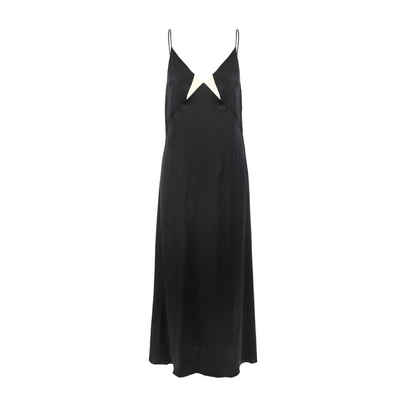 BLACK INFINITY SLIP MAXI DRESS