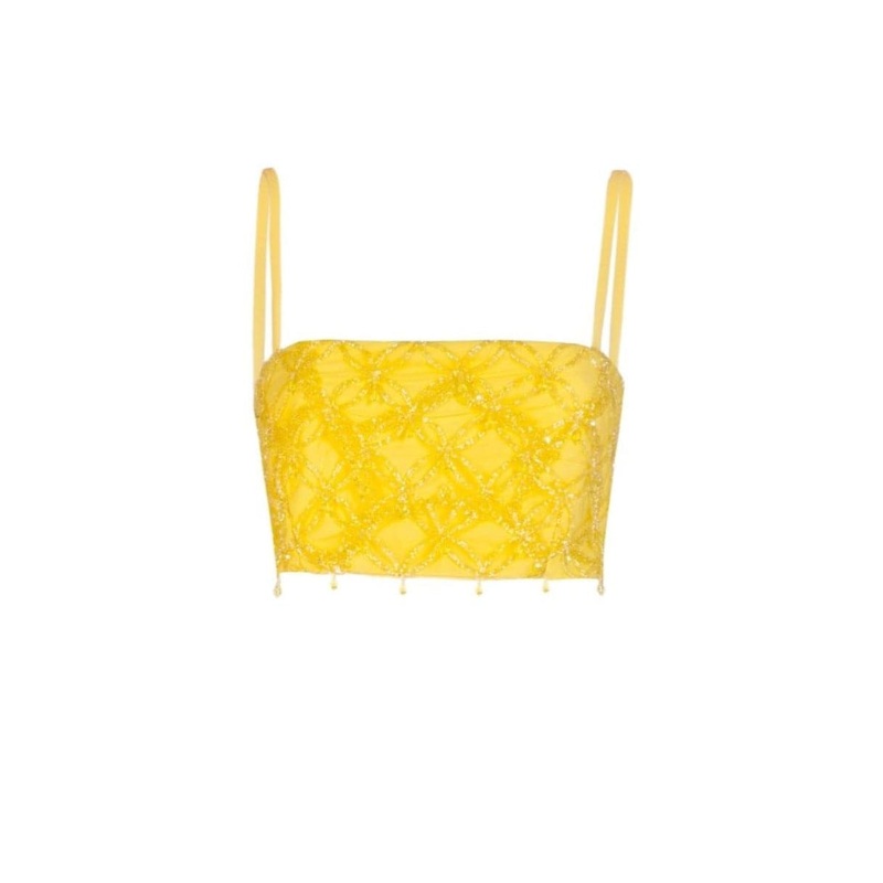 GIA EMBELLISHED CROP TOP