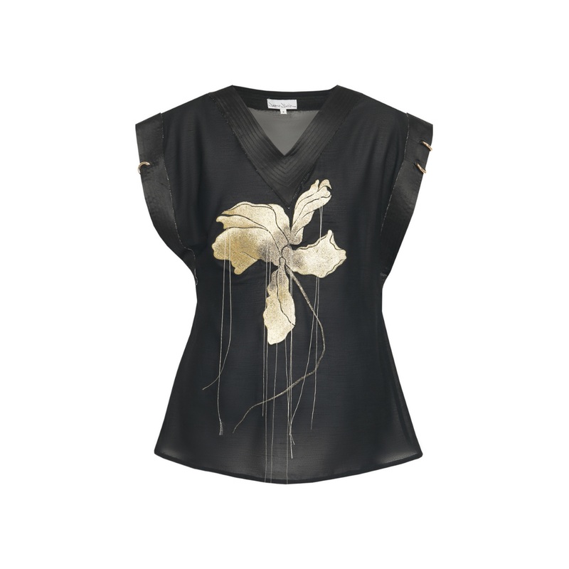 RELAXED EMBROIDERED TOP