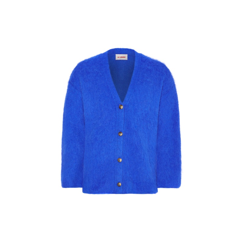 SURI KNITTED BLUE CARDIGAN