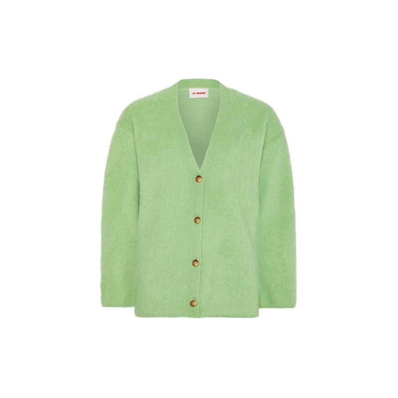 SURI KNITTED MINT CARDIGAN