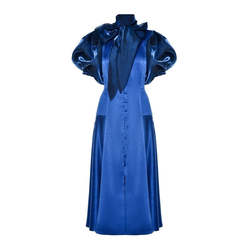 LEILA MIDI DRESS WITH SCARF